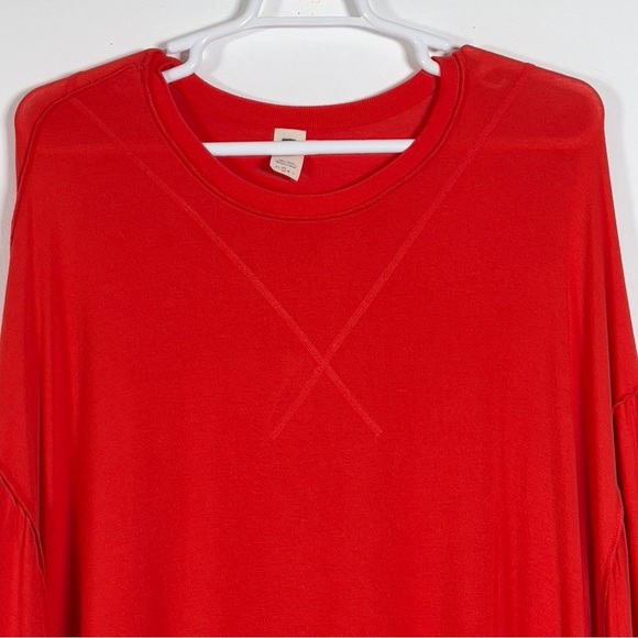 We The Free Oversized Fit Top Sz S Long Sleeve Relaxed Stretch Pullover Cozy - Picture 8 of 13